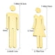 thumbnail image 2 of Pegatinas acrílicas para letreros de baños de hombres y mujeres. Señalización para hombres y mujeres., 2 of 4