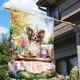 thumbnail image 3 of Happy Mother's Day Papillon with Sweets and Flowers at a Picnic House Flag 28x40in Double Sided Pap Butterfly Dog Lover Outdoor Decor - 13005, 3 of 5