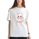thumbnail image 1 of Playera Blanca Camiseta Unisex con Estampado De Vaquita, 1 of 5