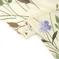 thumbnail image 5 of HVEST Country Wildflower Shower Curtain for Bathroom,Blue and Pink Floral with Green Leaf Plant on Beige Fabric Shower Curtain with Hooks,Spring Nature Bathroom Curtains Shower Set, 60x72 inches, 5 of 6