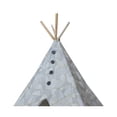 thumbnail image 5 of Kid's Adventure Geometric Boho Chic Kids TeePee Polyester Play Tent, White and Gray, 5 of 5