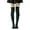 Black, variant on St. Patrick Day Women Knee Thigh High Socks Shamrock Socks Color White Size One Size