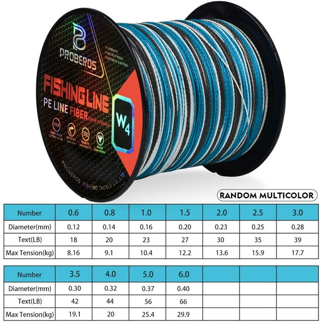 4 Braids Fishing Line 109YDS Colorful Weaves Line 18LB-66LB Smooth Wired PE Line for Bass Pike Fishing