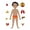 F, variant on Wooden Puzzle Reusable Smooth Surface Bright Color Human Anatomy Jigsaw Early Education Toys for Daily Entertainment