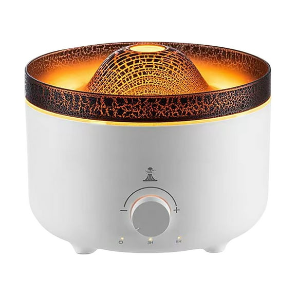 Wovilon Simulated Volcano Aromatherapy Machine Remote Control Home Desktop Indoor Expanding Flame Aromatherapy Machine