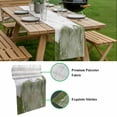 thumbnail image 5 of Green Marble Crack Table Runner - 72 Inch Long, Kitchen Dining Table Runner Dresser Scarves, Modern Abstract Geometric Texture Farmhouse Decor for Coffee Tables Wedding Party Banquet, 5 of 8