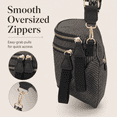 thumbnail image 4 of WANDF Bum Bags for Women,Fanny Pack Crossbody Bags,Trendy Crescent Shoulder Bags for Ladies,Sling Bag Half Moon Purse,PU Leather Belt Bag with Adjustable Strap(Black), 4 of 10