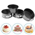 thumbnail image 5 of 4-piece loose bottom locking baking pan, 4-inch carbon cake, 5 of 5