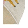 thumbnail image 5 of Unique Loom Whimsy Kids Collection Area Rug - Wildlife (5' 3" Round Ivory/Light Blue), 5 of 9