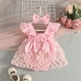 thumbnail image 2 of Wxirdiow Baby Girl Dress Romper Baby Girl Romper Clothes Infant Sleeveless Bodysuit Tulle Dress Toddler Summer Jumpsuit Outfits with Headband Pink Size,0-3 Months, 2 of 8