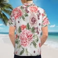 thumbnail image 6 of High Quality Hawaiian Shirts for Men Short Sleeve Aloha Beach Shirt Floral Summer Casual Button Down Shirts Blouses 6243HA, 6 of 7