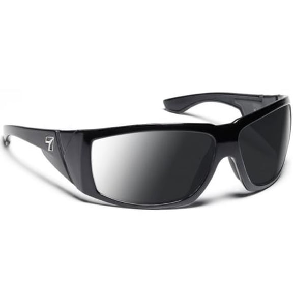 7 Eye Men's Jordan Sunglasses, DARKshift Extra Dark Photochromic Lens, Glossy Bl