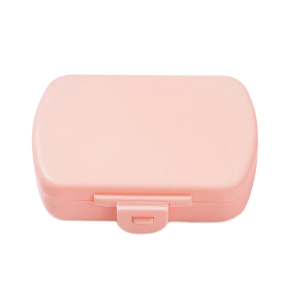 Portable Vitamin Organizer Box, 6 Compartment Daily Pill Case, Small Humidity Proof Plastic Pill Container, Travel Pill Holder for Supplements and Medication