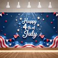 thumbnail image 6 of Patriotic Design Happy 4th of July Banner Decorative Pattern Stars and Stripes Celebration Flag for Independence Day Party Outdoor Event Home Decor, 6 of 8