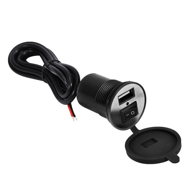 12v Usb Charger Multi Port, Car Usb Port Fast And Safe Charging 1.5m Cable Length Water Resistance For Motorcycle