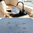 thumbnail image 2 of Xmushyra Round Placemats Set of 6, 15 inch Braided Table Mats, Heat Resistant Washable Place Mats for Dining Table, Kitchen and Outdoor Dining, Blue, 2 of 6