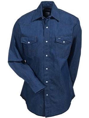 Wrangler werkhemd heren, zwart, XL Lang