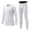 White, variant on YUSHOW Youth Boys Thermal Base Layer Set Long Sleeve Shirts & Leggings for Sport Soccer Black Size 14