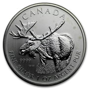 2011-17 CAN 1 oz Silver Wildlife Series Random BU Abrasions