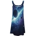 thumbnail image 4 of Ladies' Summer Dress Beach Sleeveless Galaxy Star Outer Space T-shirt Vest Sun Skirt, 4 of 8