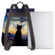thumbnail image 3 of Easygdp Cat Under Starry Skies Mochila de Cuero para Mujeres, Bolso de Hombro, Bolsos de Mano de Moda para Trabajo y Viajes, 3 of 4