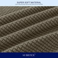 thumbnail image 5 of Subrtex 3-Piece High Spandex Textured Grid Sofa Slipcover, Separate Cushion Cover (Olive Green, Loveseat), 5 of 8