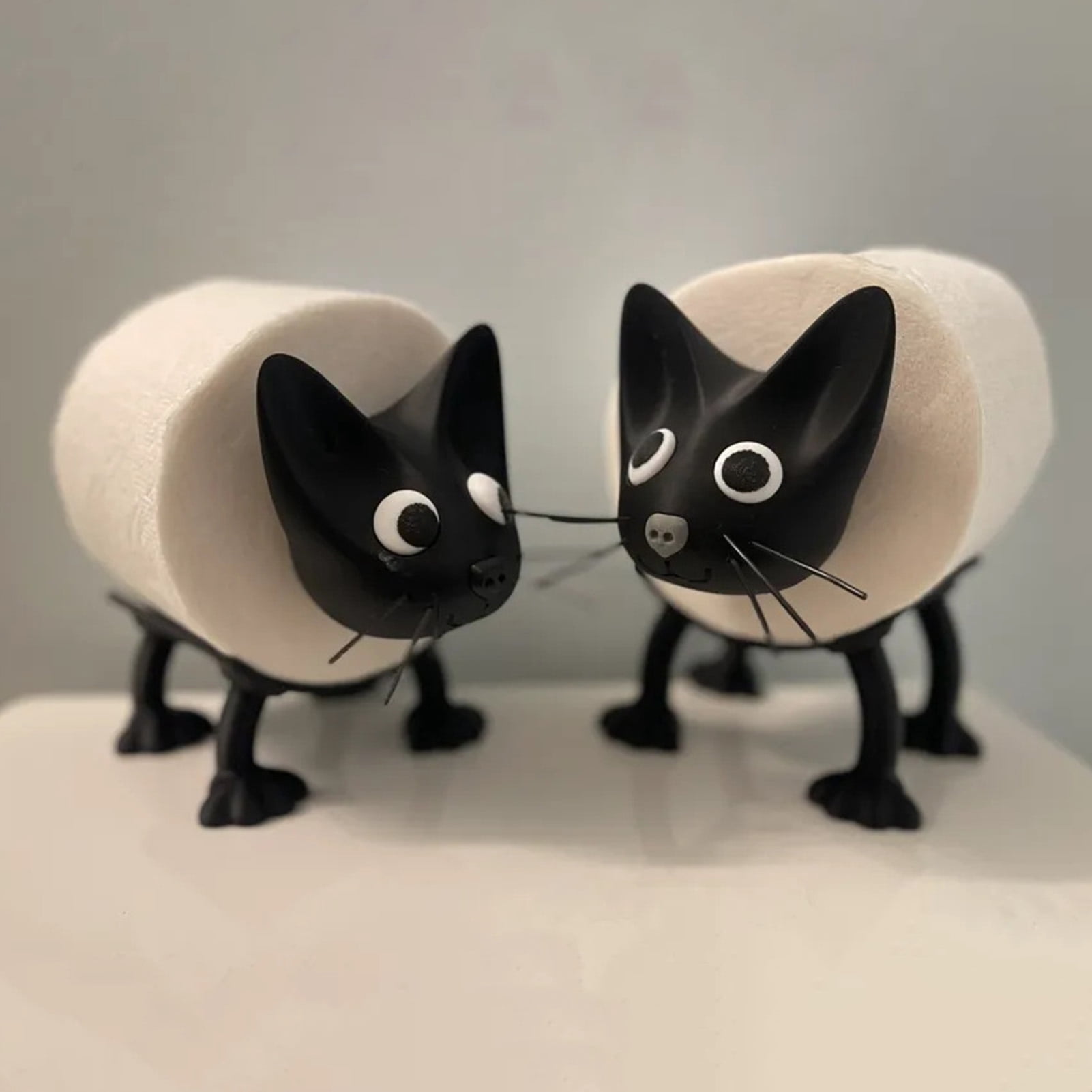 Joernso Animal Toilet Paper Holder Freestanding Cartoon Sheep Toilet Roll Holder 3D Printed Pig Cat Loo Roll Holder for Bathroom Decor Tissue Roll Storage