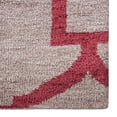 thumbnail image 2 of HAND KNOTTED WOOL GEOMETRIC MODERN AREA RUGS - 6'x9', Rectangle Shape, Beige Red Color, Classic Traditional Design, Low Pile Handmade Area Rugs for Living Room, Bed Room (N00944), 2 of 10