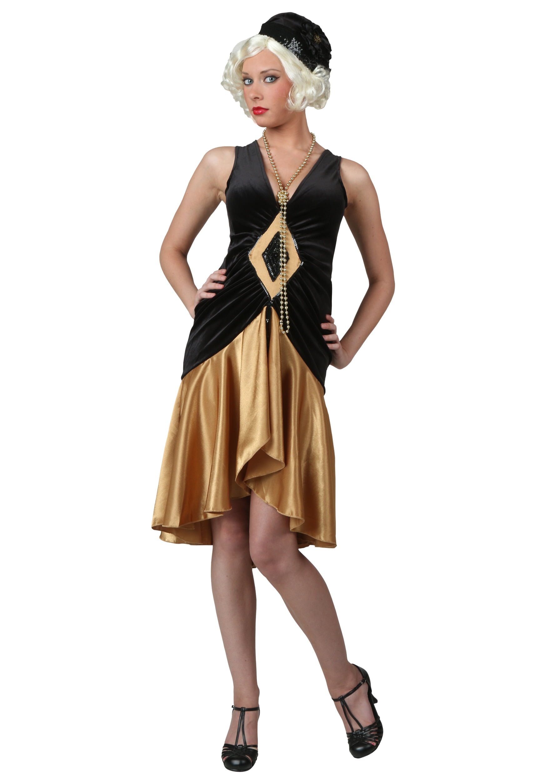 Hobart Gør livet gaben Roaring 20's Plus Size Flapper Costume - Walmart.com