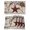 Beige Red, variant on Texas Star Vintage Placemats Set of 4, Brown Retro Berry Beige Wooden Branches Placemats for Dining Table, Place Mats for Kitchen Tabletop, Waterproof Wipeable Dining Table Mats Set