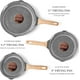 thumbnail image 2 of Juego de sartenes antiadherentes de granito YIIFEEO con tapas sin PFOA, 2 of 6