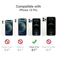thumbnail image 4 of JETech 3 in 1 Case for iPhone 12 Pro 6.1-Inch, with 2-Pack Screen Protector and 2-Pack Camera Lens Protector, Full Coverage Tempered Glass Film, Shockproof Bumper Phone Cover (Navy), 4 of 7