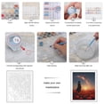 thumbnail image 3 of Paint By Numbers Kit for Adults Beginner - DIY Man Poppies Sunset Night Sky Canvas Painting Kits for Adults, Frameless Paint By Number for Adults for Home Wall Decor 16x20 Inch, 3 of 7