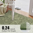 thumbnail image 5 of ATHOPE Floral 2x6 Area Rug, Machine Washable Rugs Soft Non Slip Low Pile Rugs for Living Room Bedroom Nursery Kitchen Dining Room Indoor, Floral Print Pattern Runner Carpet, Sage Green, 5 of 8