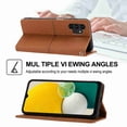 thumbnail image 5 of Dteck for Samsung Galaxy A13 4G Case PU Leather Flip 1 Wallet with 3 Card Slots Cover With Strap 360 Cover Protection Anti Drop Anti Scratch Magnetic Cover for Samsung Galaxy A13 4G, Brown, 5 of 6