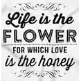 thumbnail image 2 of Cute Life is Flower Love the Honey Womens Fitted Plus Size Graphic Tee Brisco Brands 2X, 2 of 5