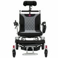 thumbnail image 3 of Back Support Auto Reclinable Motorized Mobility Wheelchair (Reclines 180°), Holds Up To 500 lbs, Perfect for Heavy Duty Lightweight Travelling - Silver Red, 3 of 12