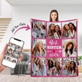 thumbnail image 3 of Gifts for Wife,Best Wife Ever Gifts Personalized Blanket, Custom Blanket with Photos, Birthday Gifts for Wife from Husband, Customized Throw Blanket Unique Gift Ideas for Valentine's Day Blankets, 3 of 5