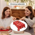 thumbnail image 5 of Yhmxh Christmas Rectangle Tablecloth,Christmas Tablecloth 4.92x6ft Rectangle,Washable Water Holiday Microfiber Table Cloth Decorative Table Cover For Banquet Party Tablecloth Tablecloth, 5 of 5