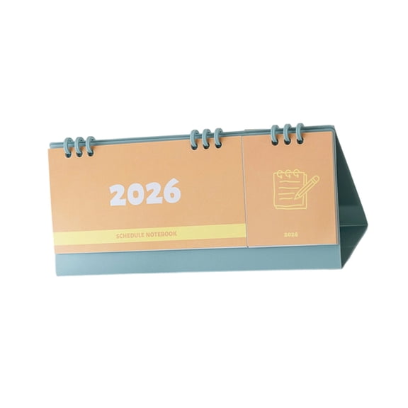 2026 Desktop Calendar Daily Planner Portable Monthly Calendar with Writing Pad