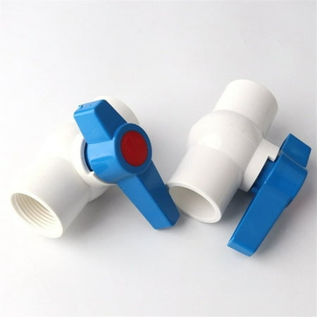 

1pc 40~63mm PVC Ball Valve 1.2~2 Female Thread Globe Valve Garden Irrigation Water Supply Aquarium Tank Water Pipe Connectors -------- Leak Free Connections