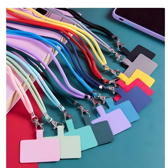 GJX Universal Phone Anti-lost Lanyards DIY Cellphone Removable Neck Hanging Rope Cord Adjustable Strap