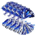 thumbnail image 4 of HOMEMAXS 4pcs Cheerleading Pom Poms Large Cheerleader Reusable Metallic Cheer Pom Poms, 4 of 8