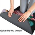 thumbnail image 3 of Pioneer Flower Floral Print Pattern Hot Yoga Mat Towel Non Slip for Hot Yoga - Quick-Drying Yoga Mat Cover with 4 Corner Pockets with Travel Bag - Hot Yoga Towel Non Slip 70"x26", 3 of 6