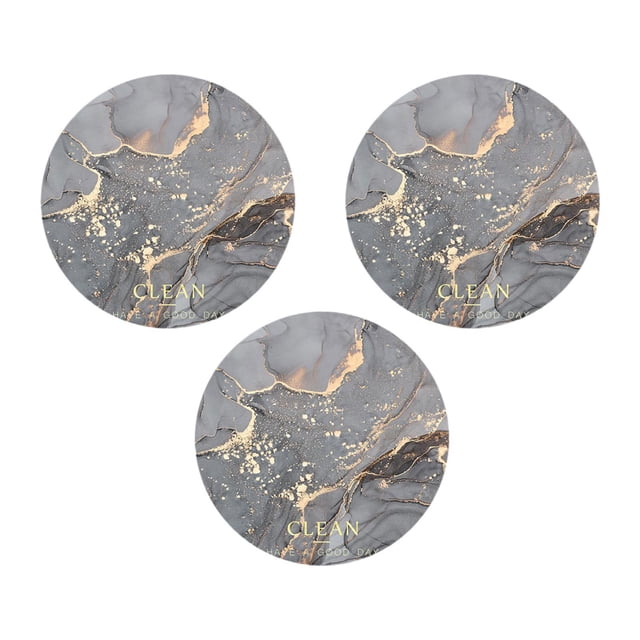 3 posavasos absorbentes para tazas de té, decorativos, protectores de mesa, resistentes al calor, modernos Estilo B