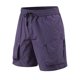 thumbnail image 2 of pstuiky Pantalones cortos para hombre, Pantalones cortos de trabajo de pierna recta, holgados y cómodos, de color liso, a la moda para hombre Pantalones cortos de baloncesto, 2 of 9