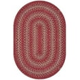 thumbnail image 2 of Homespice 20x30 Red Oval Braided Rug. Apple Pie Red Jute Oval Rug. Uses- Entryway Rugs, Kitchen Rugs, Bathroom Rugs. Reversible, Rustic, Country, Primitive, Farmhouse Decor Rug, 2 of 8