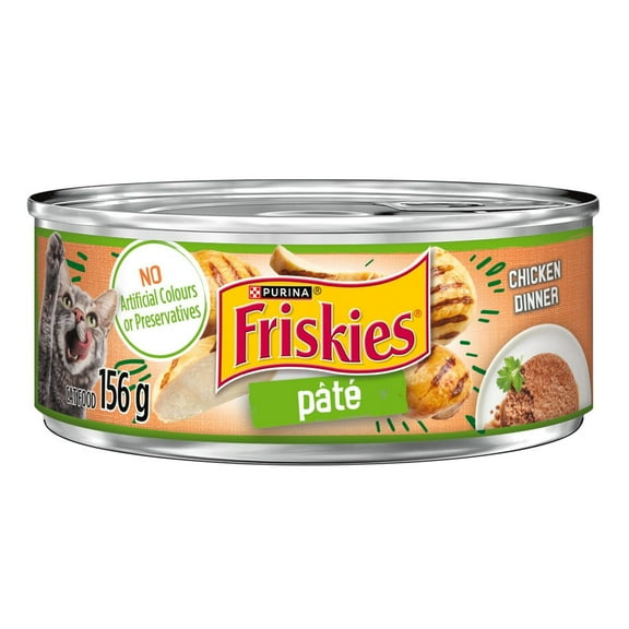 Friskies Pate Chicken Dinner, Wet Cat Food 156g