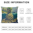 thumbnail image 5 of Orinice  Tropical Hawaiian Pineapple Cotton Linen Home Decor Pillowcase Throw Pillow Cushion Cover  (Aloha Hawaii Enjoying Paradise) White, 5 of 5