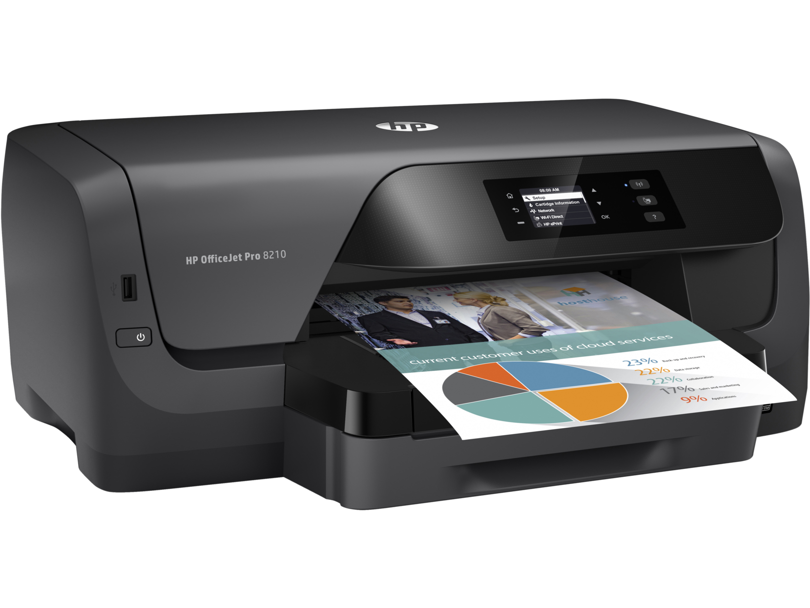 HP OfficeJet Pro 8210 Wireless Colour Inkjet Printer - image 4 of 7